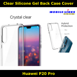 Silicone Gel Back Case Clear Cover For Huawei P20 Pro CLT-L29C Slim Fit Look